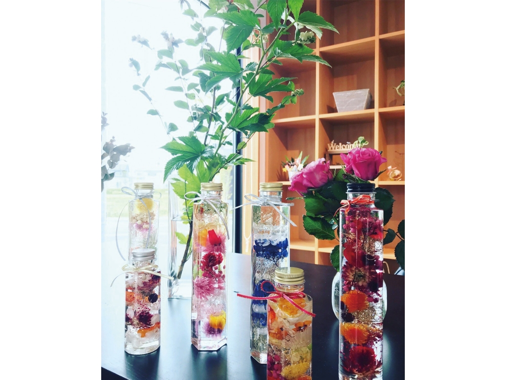 4月MAAGO®デーイベントPiece Flowerz Works「バーバリウム作り」